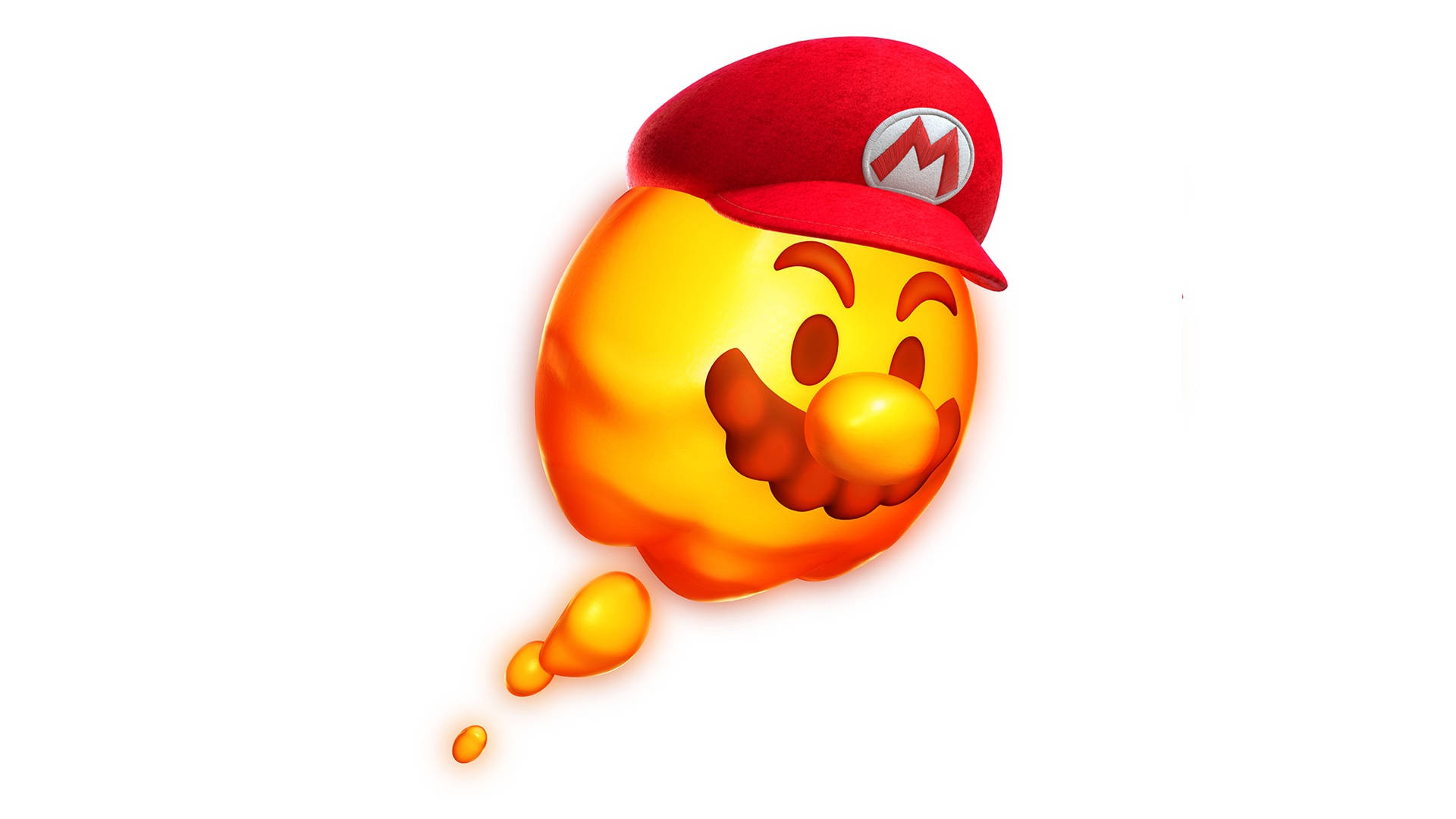 Super Mario Odyssey Lava Bubble With Mario Hat Wallpaper