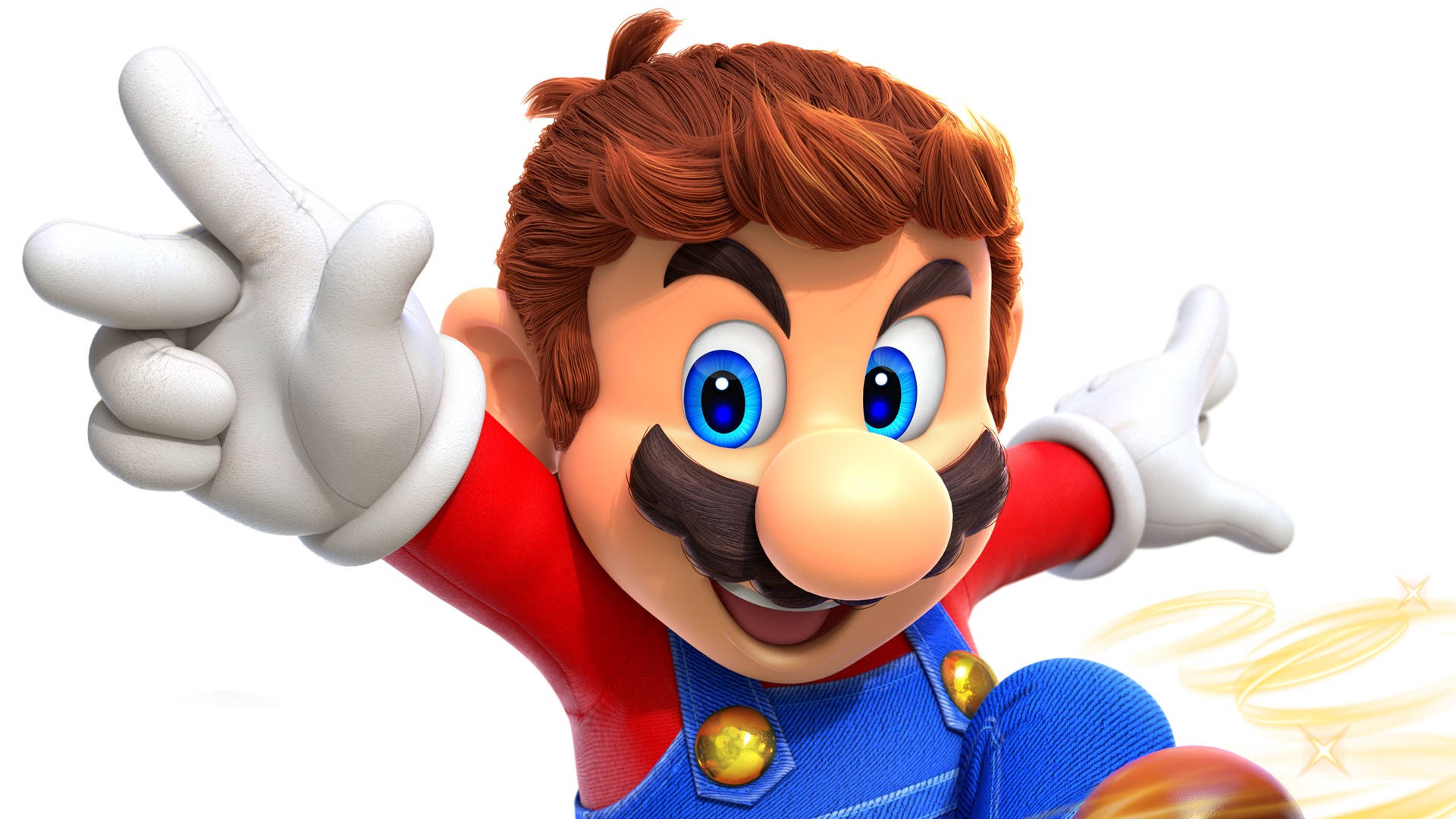 Super Mario Odyssey Mario Without Cap Wallpaper