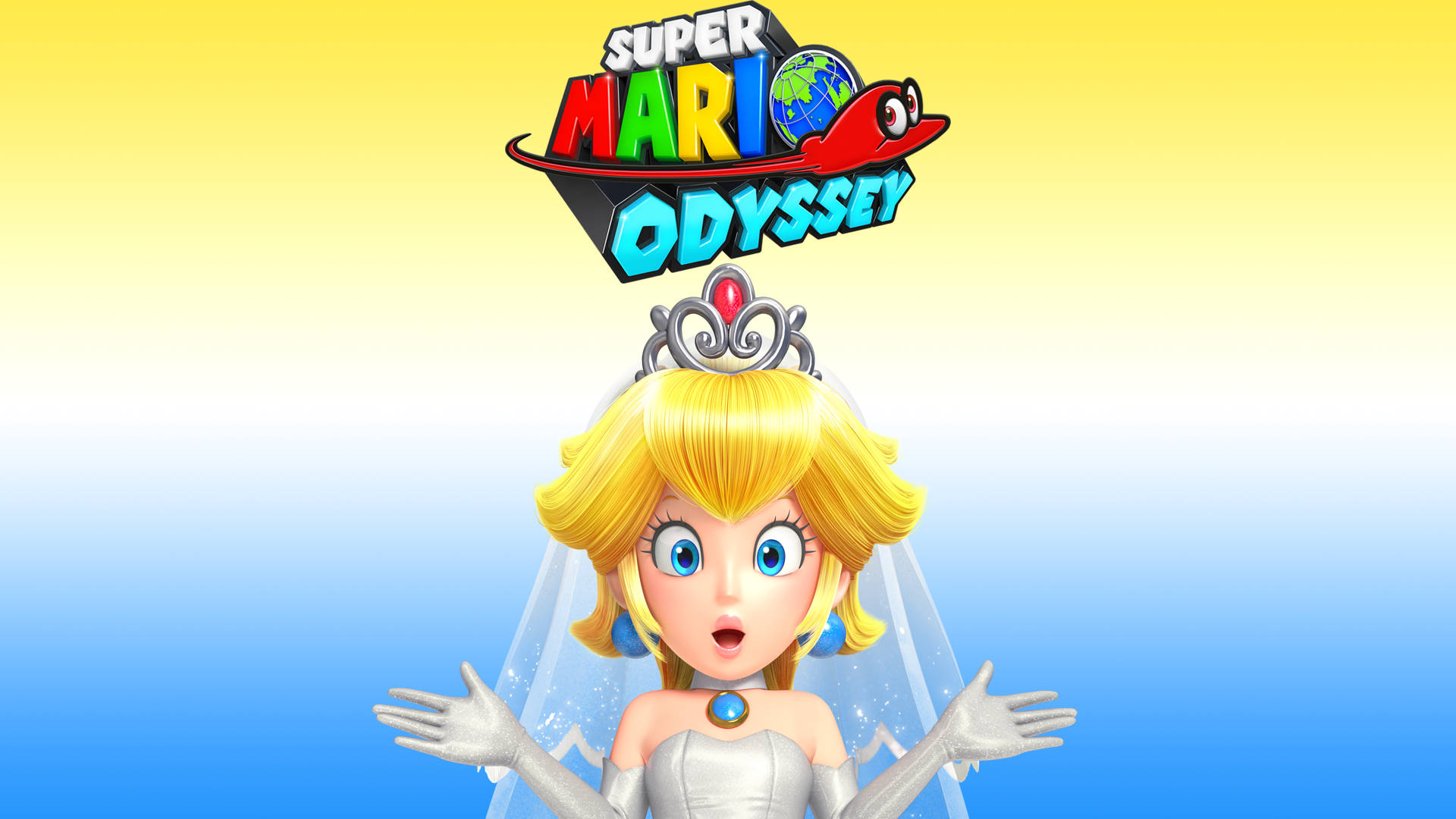 Super Mario Odyssey Princess Peach Wedding Dress Wallpaper