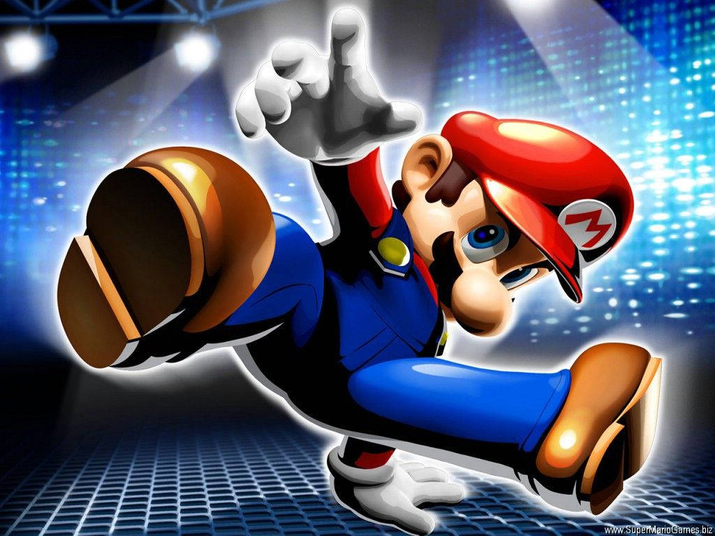 Super Mario Party In Disco Wallpaper