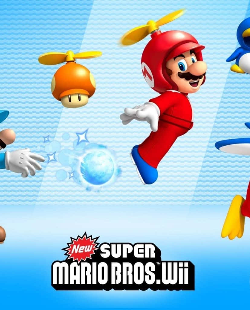 Supermario Bros Wii Bakgrundsbild