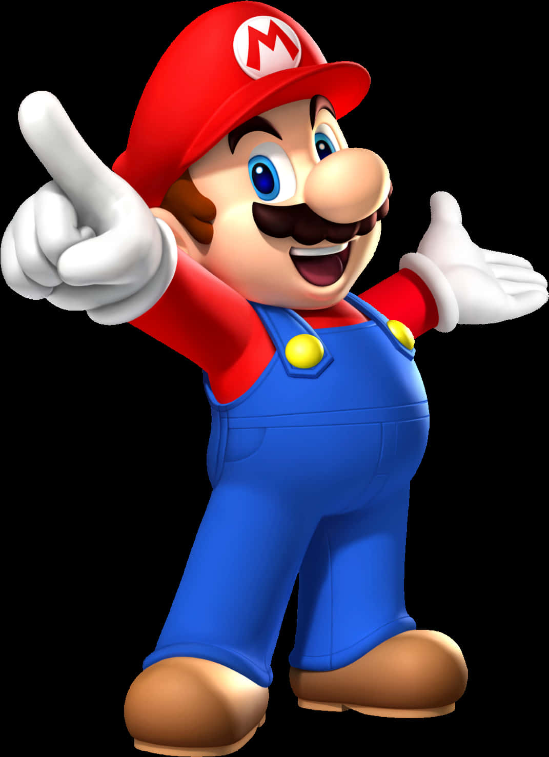 Super Mario Pointing Graphic PNG
