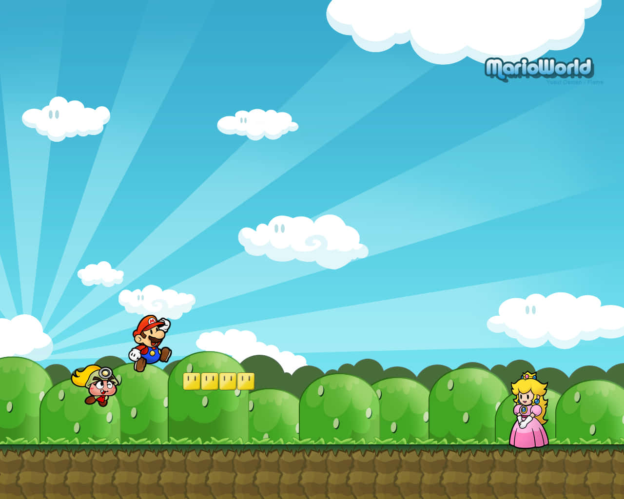 Super Mario Princess Level Wallpaper