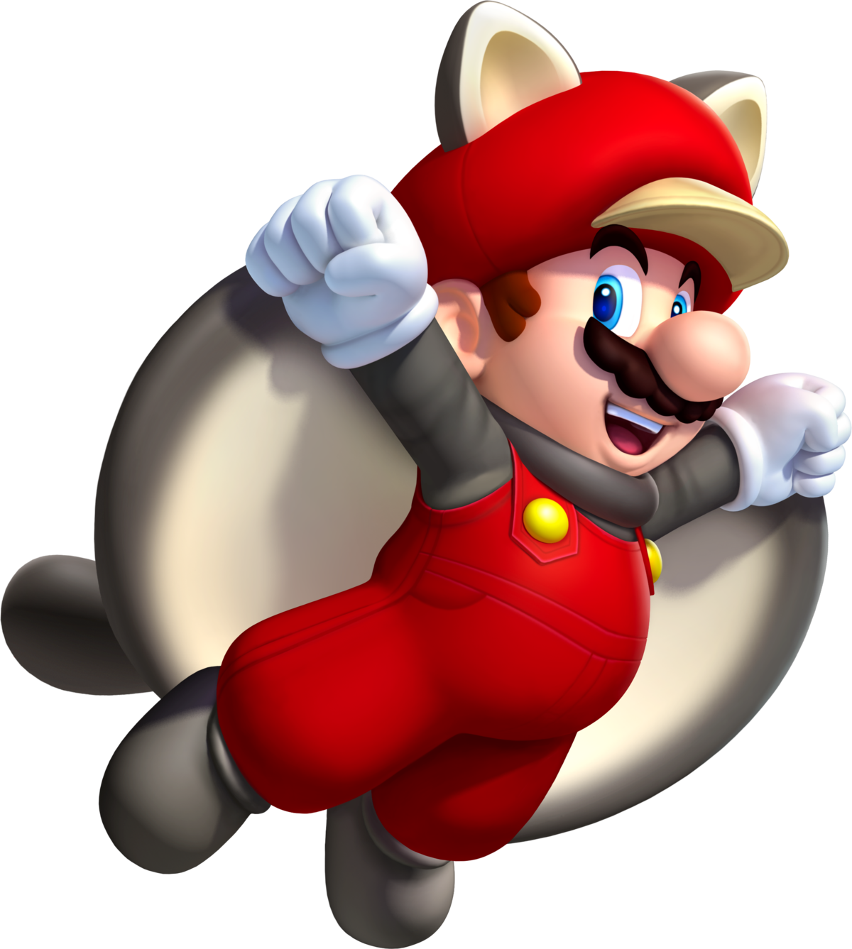 Super Mario Squirrel Suit Flying PNG