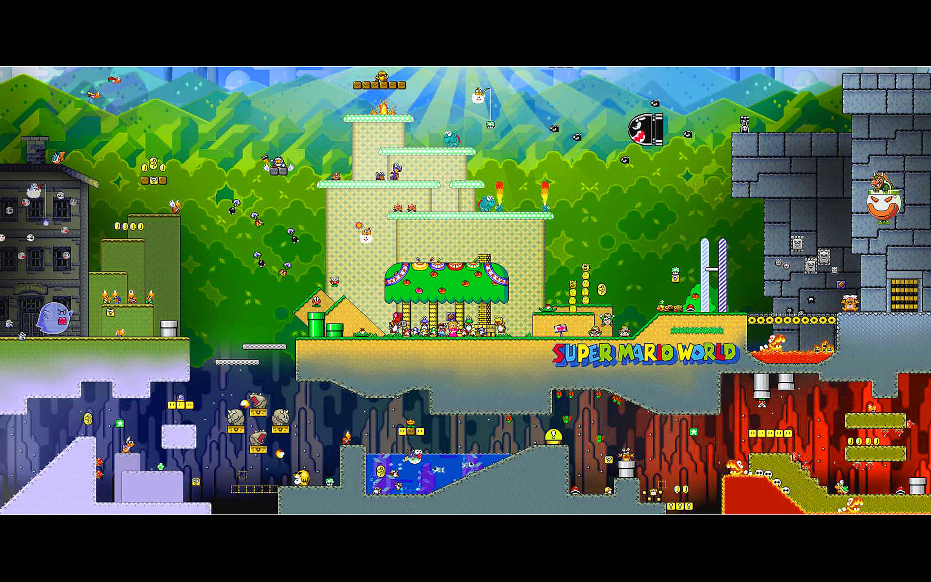 Journey through the magical land of Super Mario World