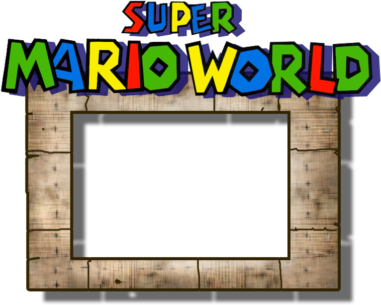 Super Mario World Frame Design PNG