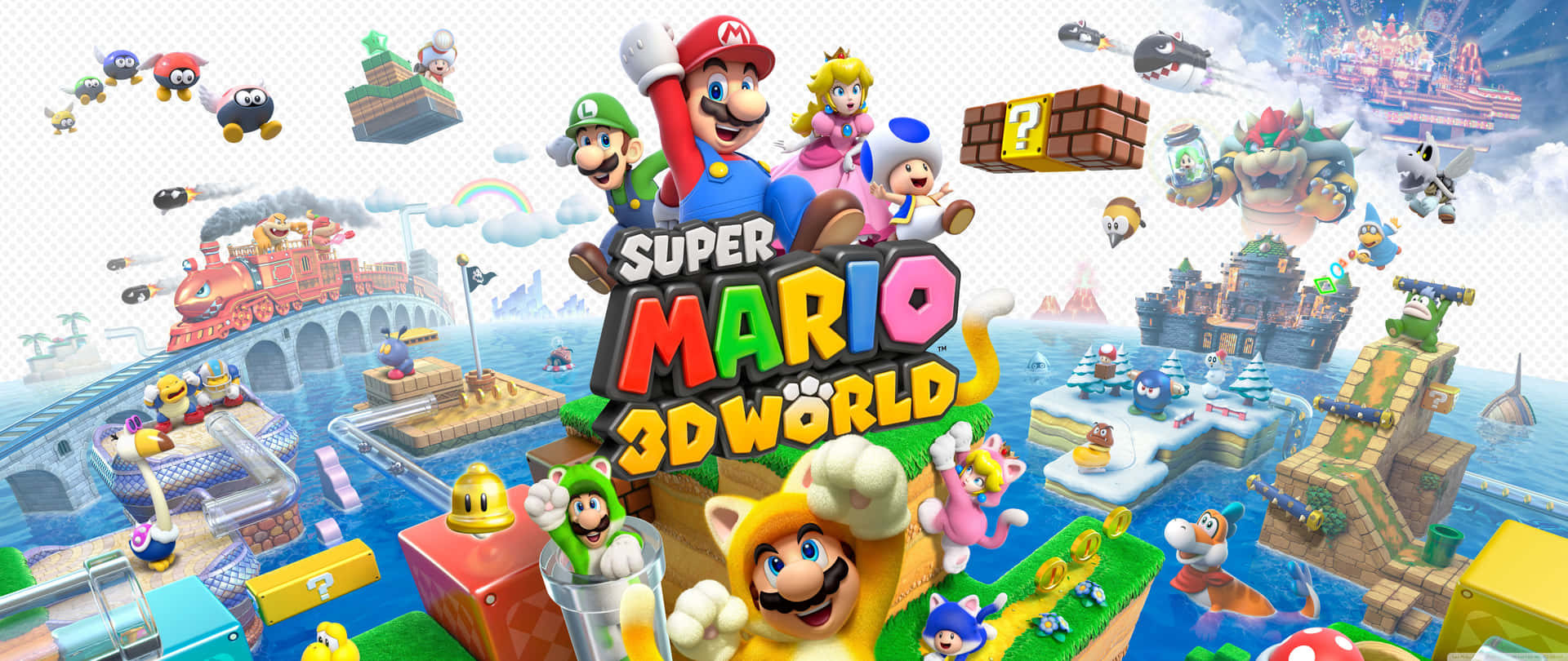 Super Mario3 D World Game Banner Wallpaper