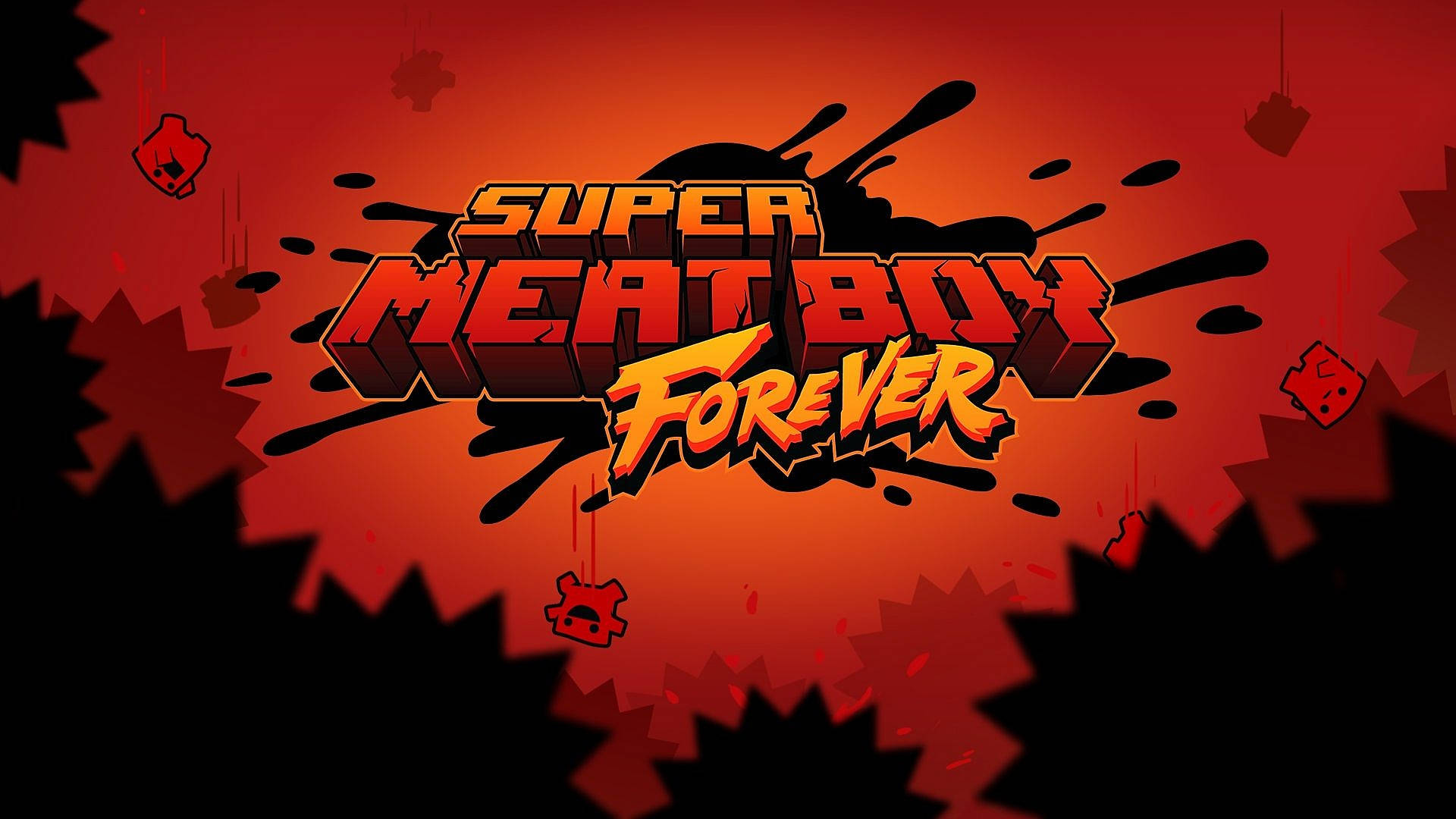 High-octane Action in Super Meat Boy Forever Wallpaper