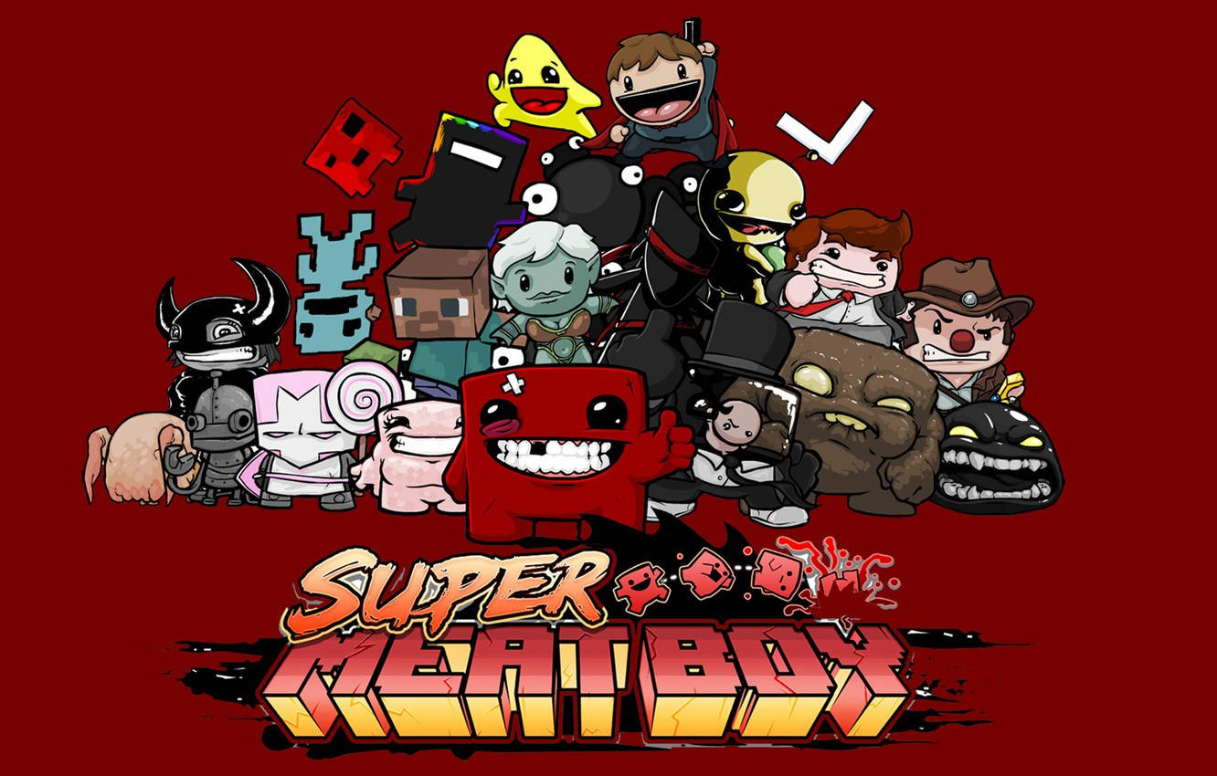 Super Meat Boy Team Meat Wallpaper