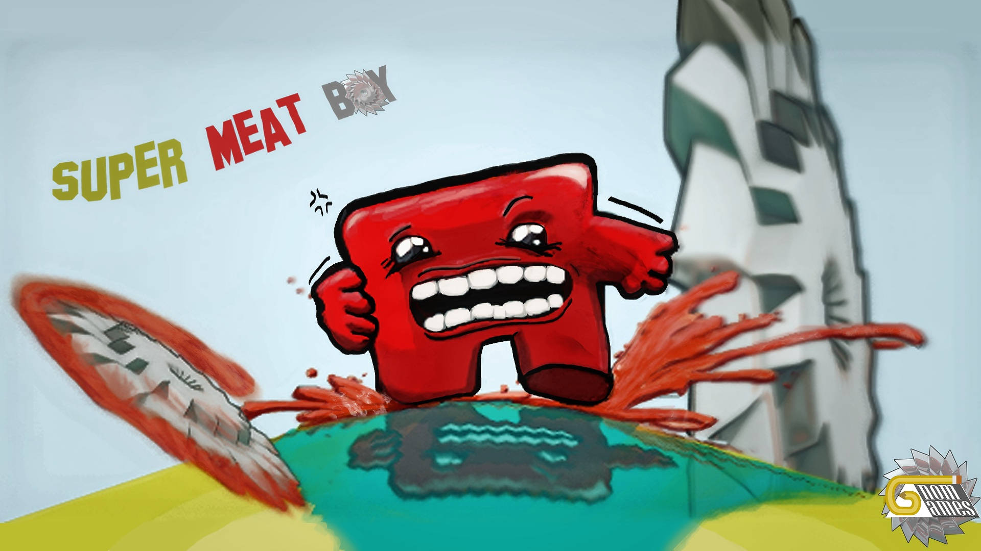 Super Meat Boy Video Game Wallpaper