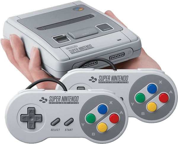 Super Nintendo Consoleand Controllers PNG