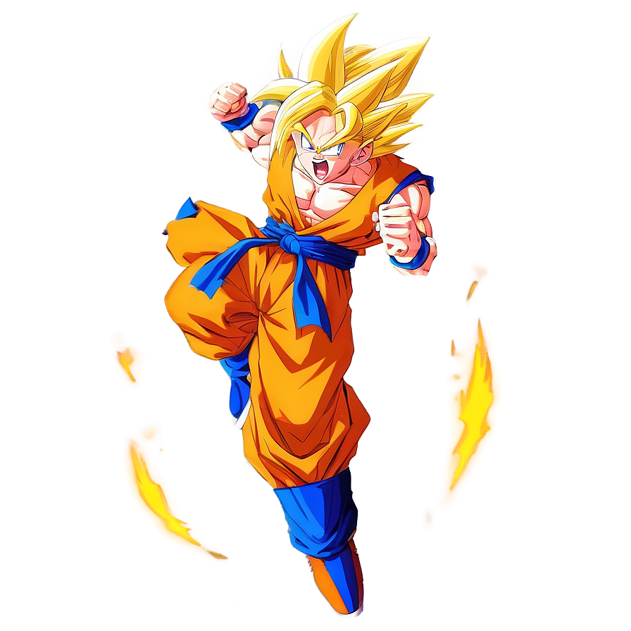 Super Saiyan 3 Goku Flying Png Cbu89 PNG