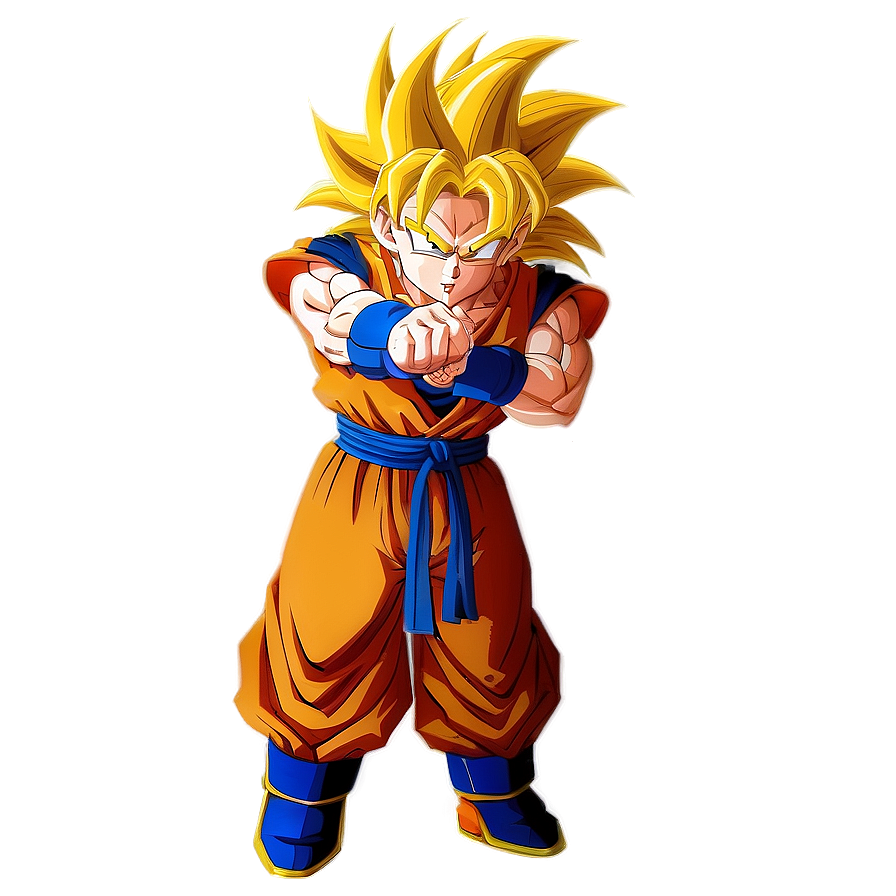 Super Saiyan 3 Goku In Space Png Mku88 PNG