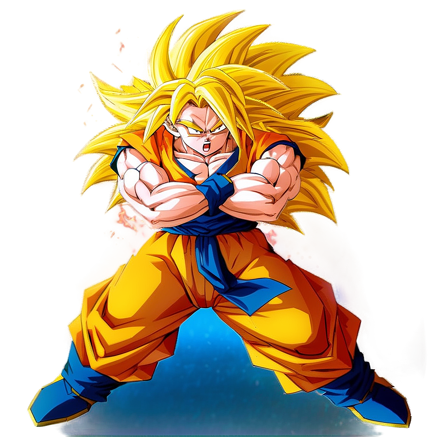Super Saiyan 3 Goku's Aura Unleashed Png Iph PNG
