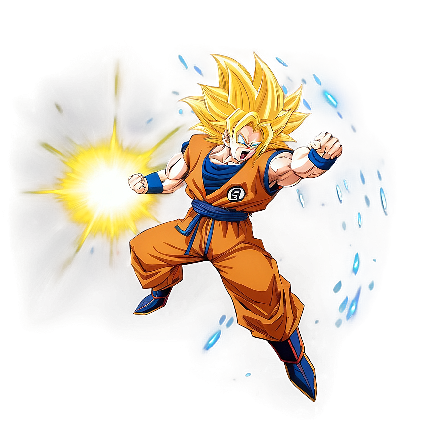 Super Saiyan 3 Goku's Energy Explosion Png Ucy PNG