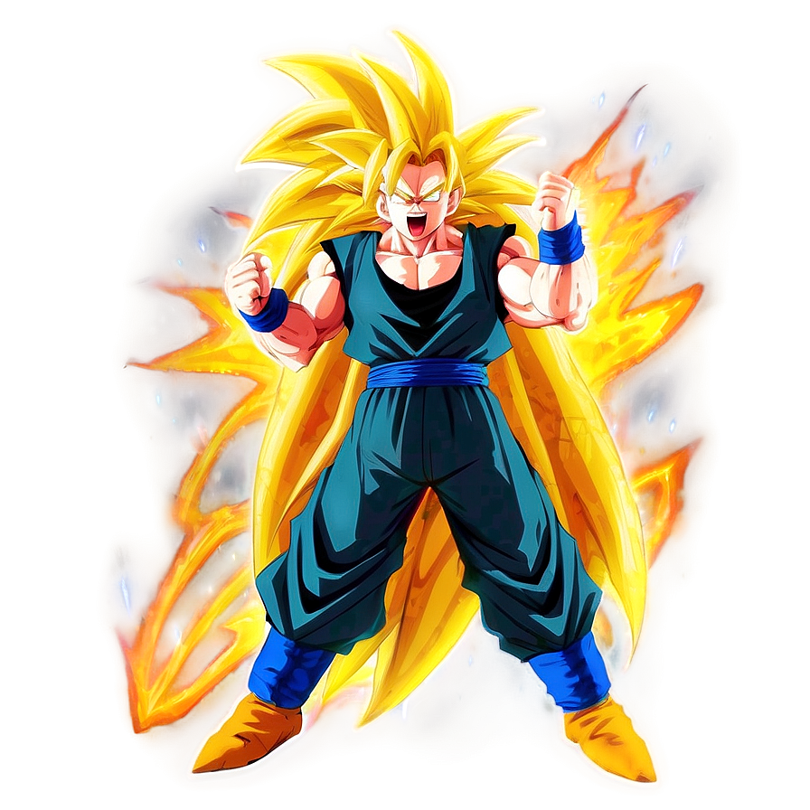 Super Saiyan 3 Goku's Roar Png 42 PNG