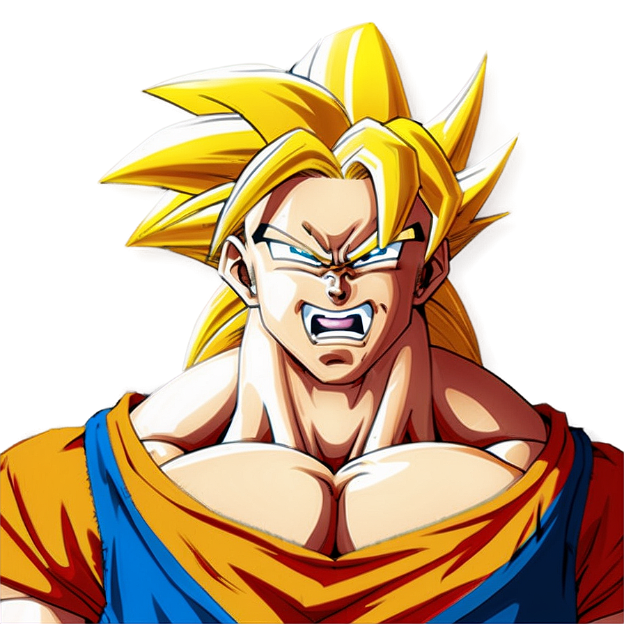 Super Saiyan 3 Goku's Roar Png Mwp45 PNG