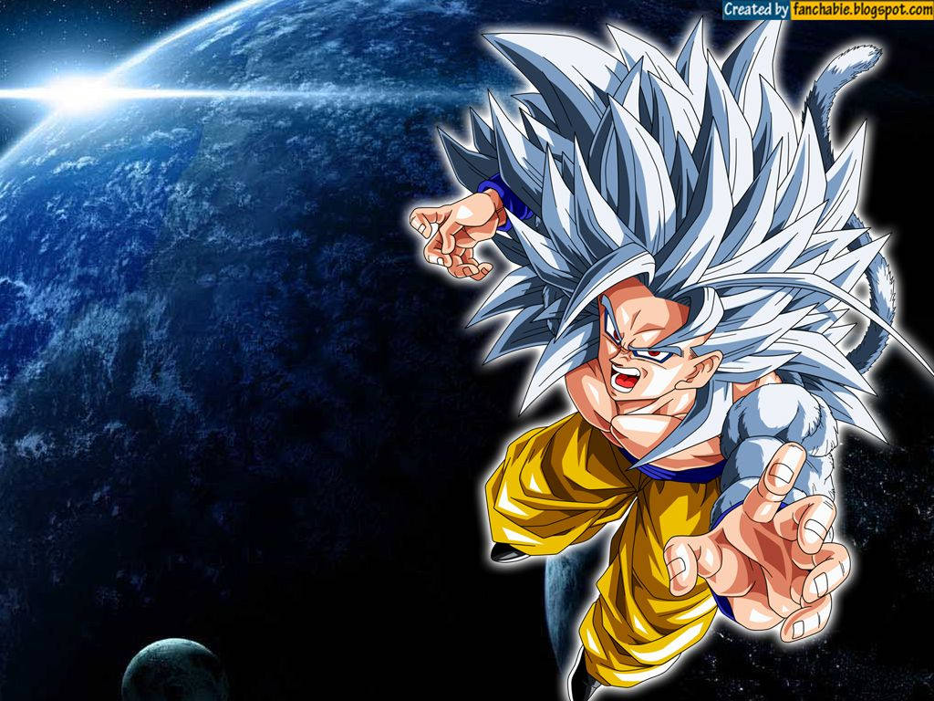 Super Saiyan 5 Goku Rocks the Universe Wallpaper