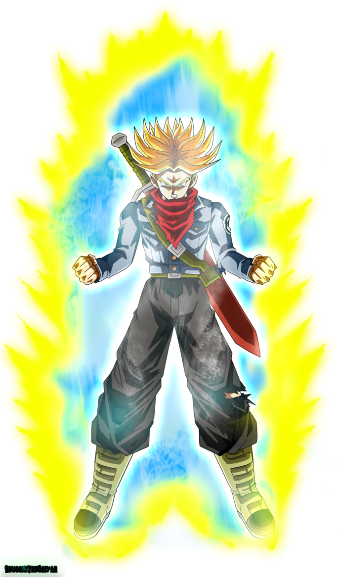 Super Saiyan Aura Character Illustration PNG