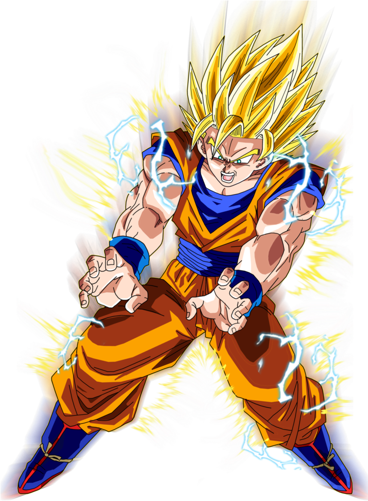 Super Saiyan Aura Illustration PNG