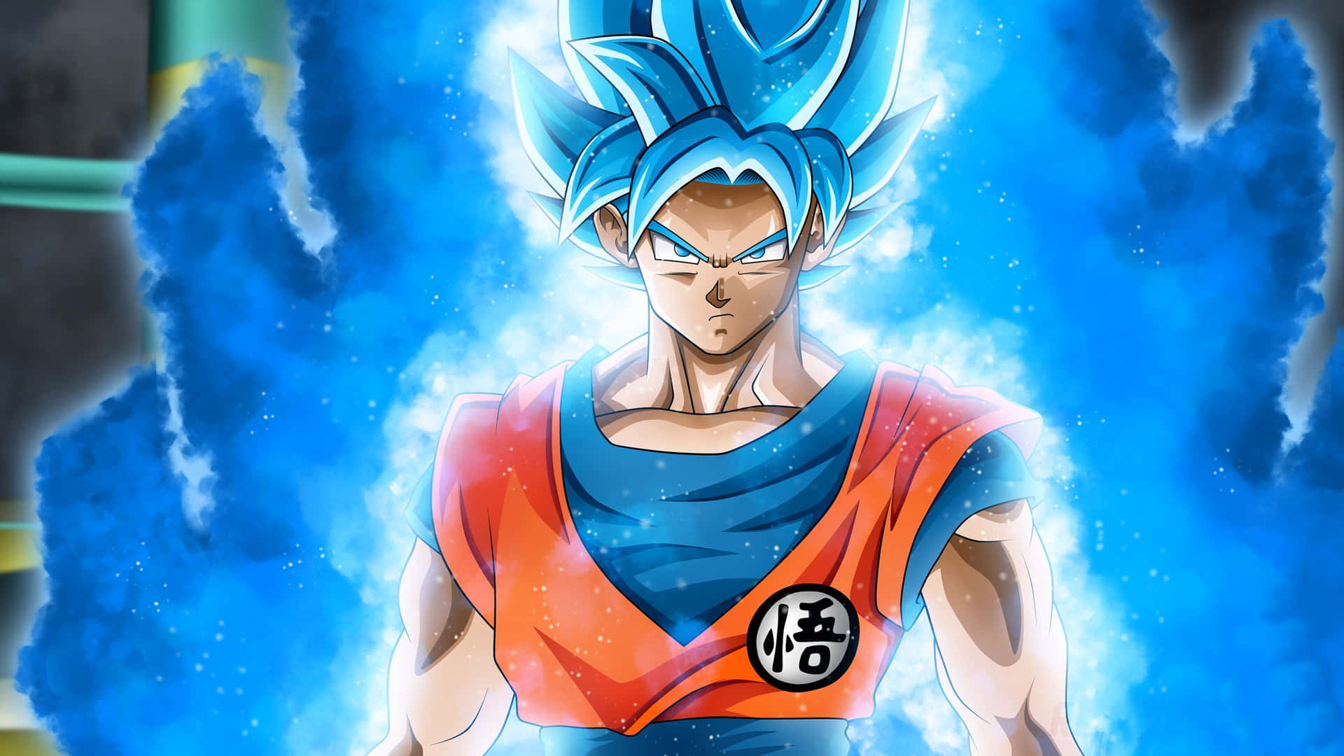 Transform into the ultimate form of power with Super Saiyan Blue." Wallpaper