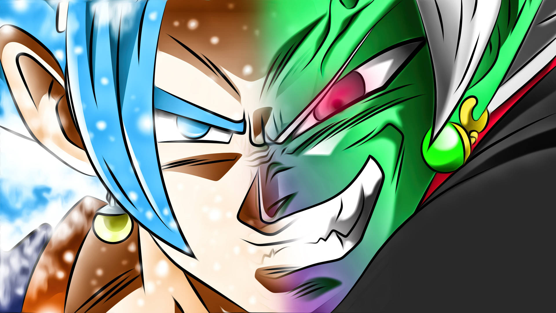 Supersaiyan Blue And Black Goku En Vivo. Fondo de pantalla