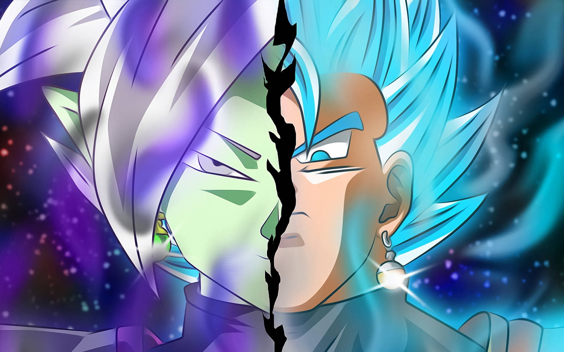 Supersaiyan Blue Y Goku Negro En Vivo. Fondo de pantalla
