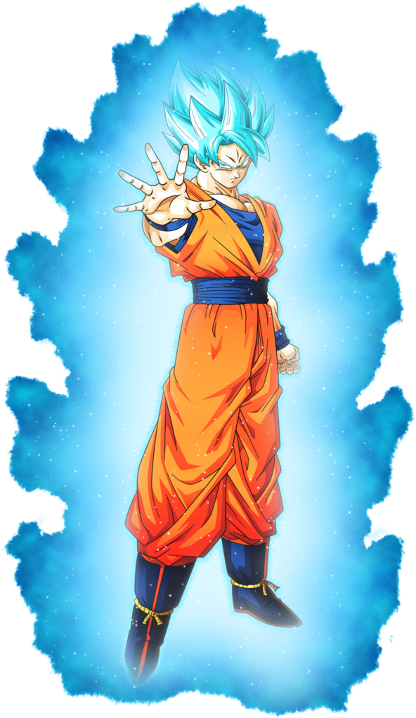 Super Saiyan Blue Aura Character PNG