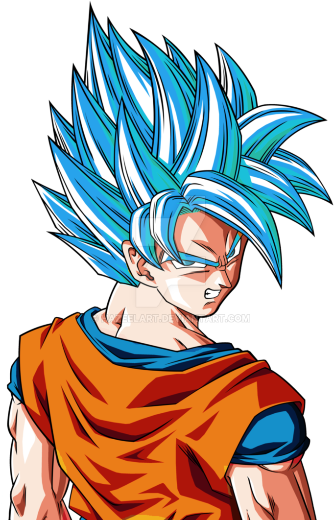 Super Saiyan Blue Goku Illustration PNG