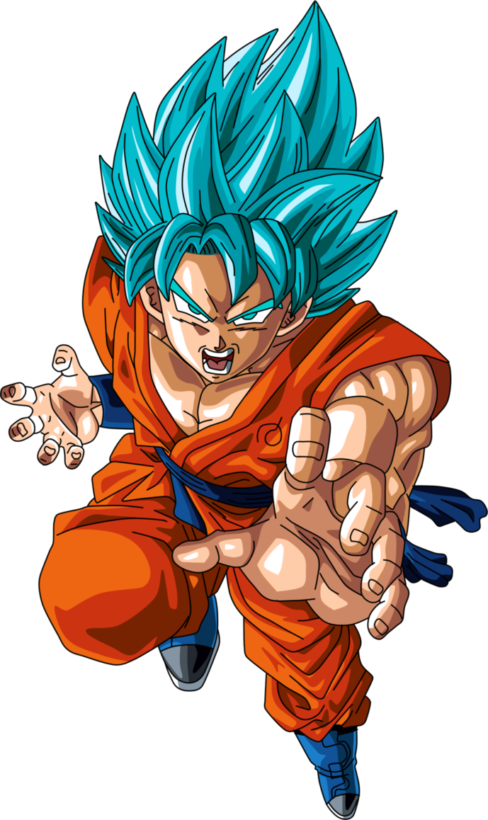 Download Super Saiyan Blue Goku.png | Wallpapers.com