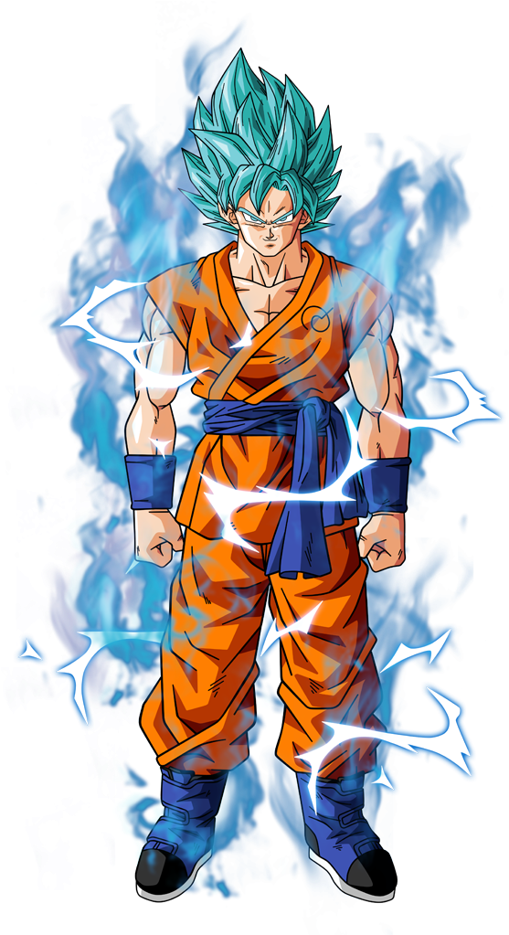 Super Saiyan Blue Goku Power Up PNG