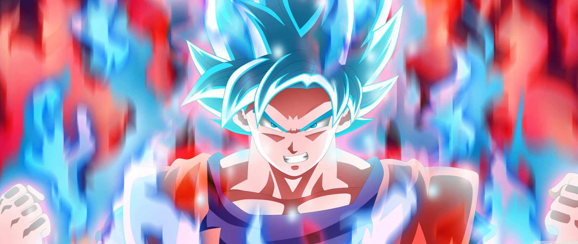 Super Saiyan Blue Power Up Wallpaper