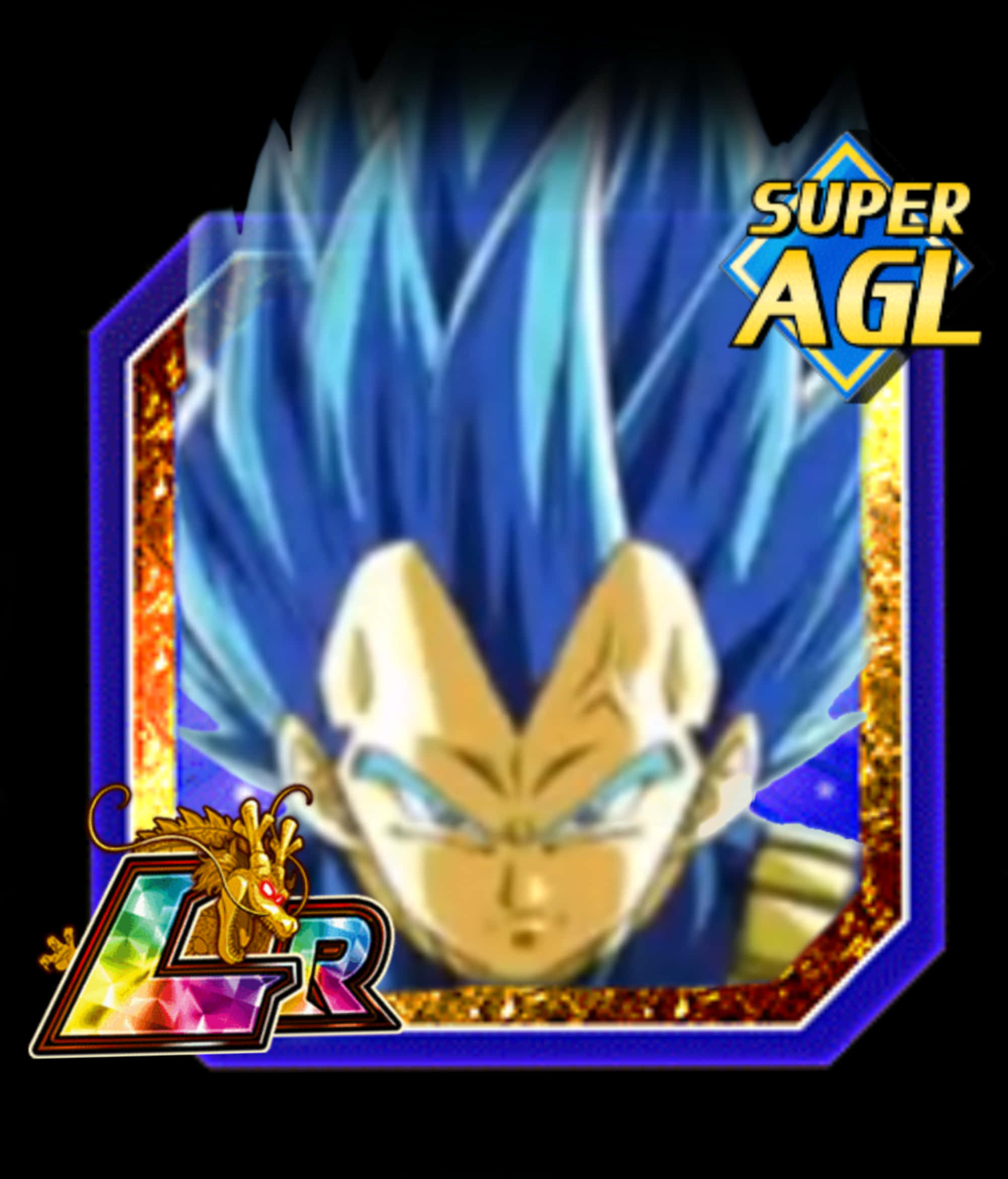 Super Saiyan Blue Vegeta Card PNG