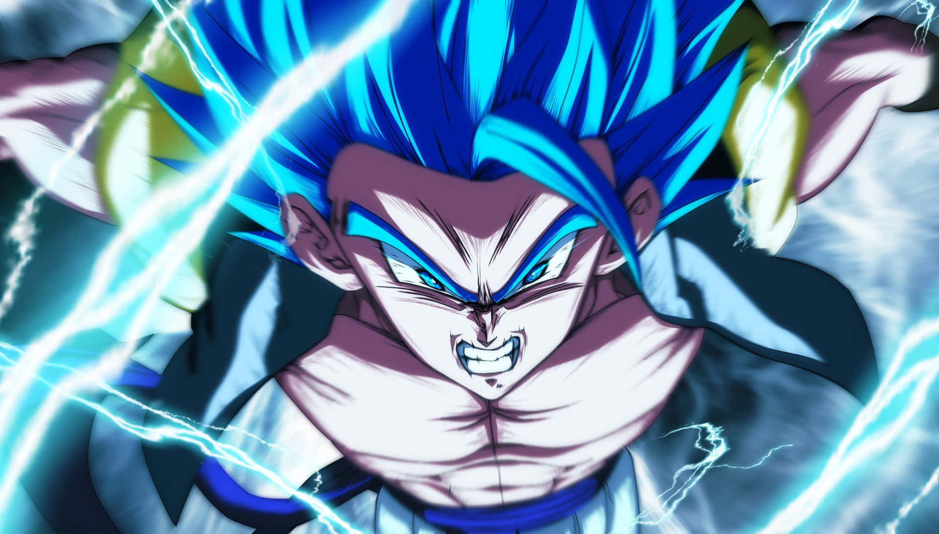 Super Saiyan Blue Vegeta Energy Aura Wallpaper