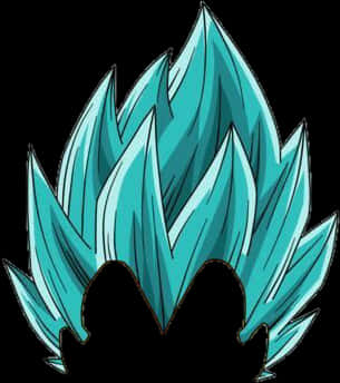 Super Saiyan Blue Vegeta Hair Illustration PNG