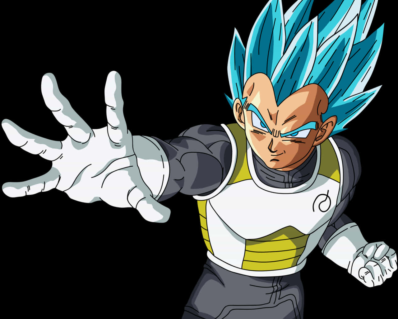 Super Saiyan Blue Vegeta Power Up PNG