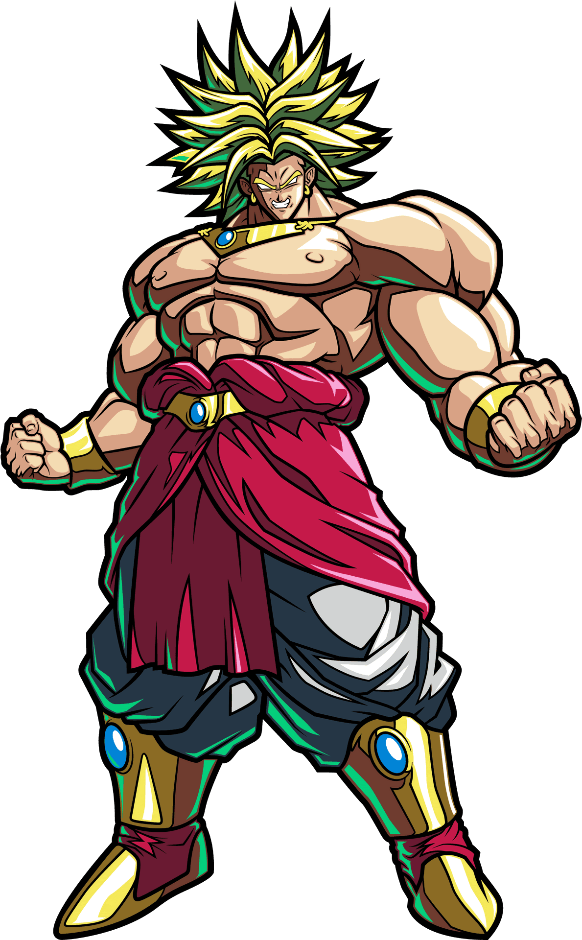 Super Saiyan Broly Illustration PNG