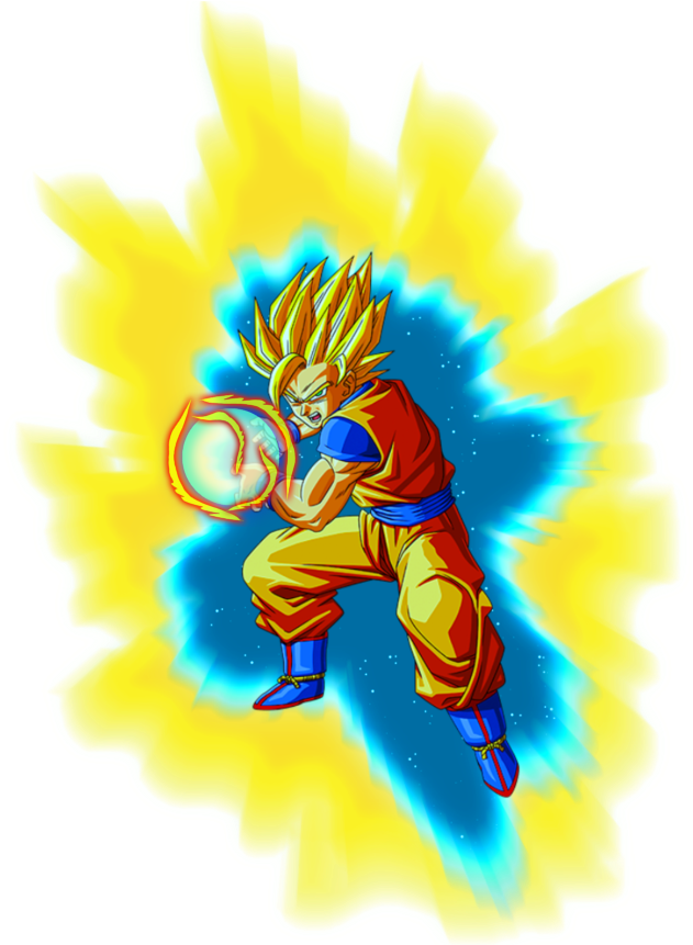 Download Super Saiyan Energy Aura | Wallpapers.com