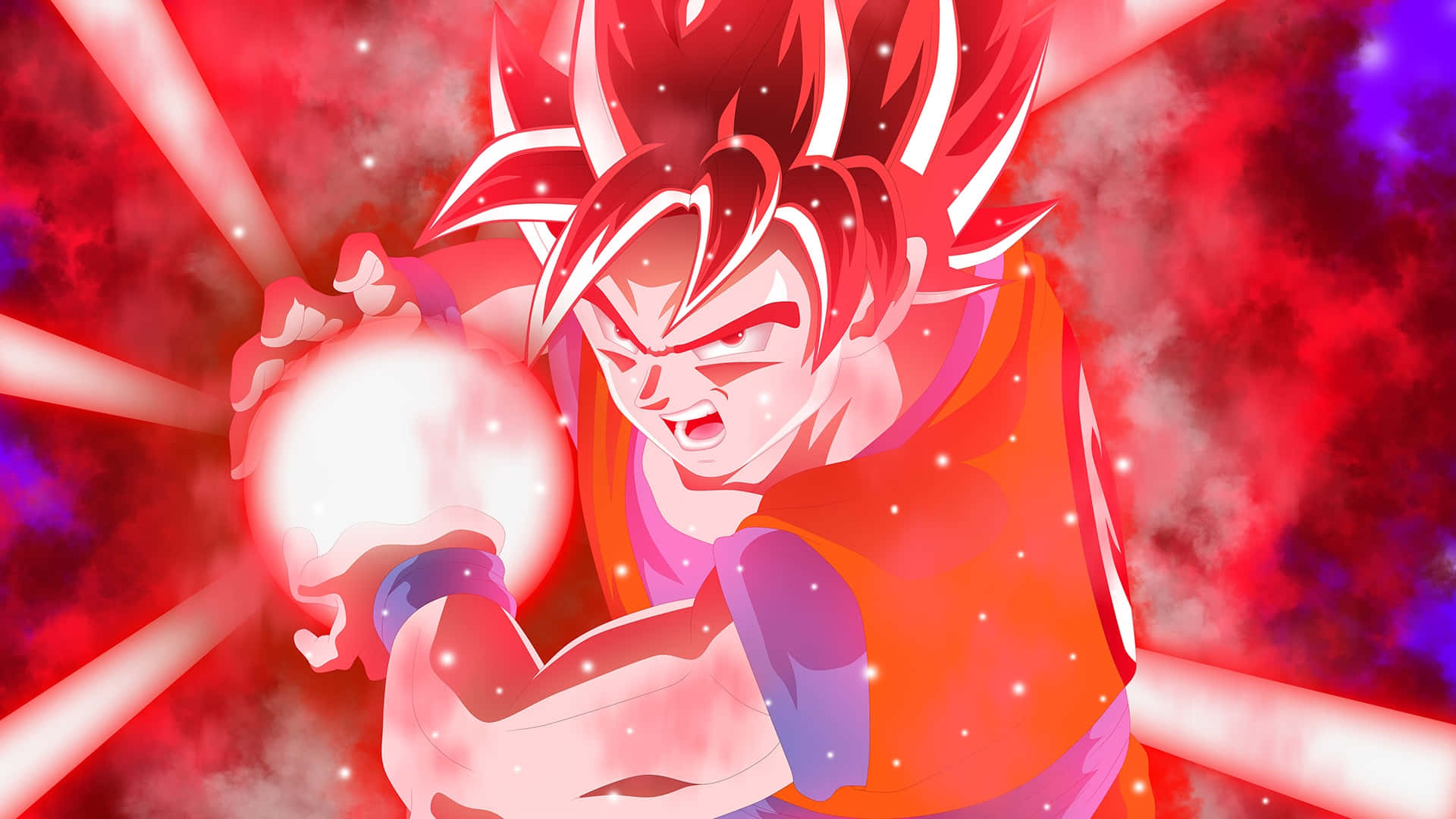 Goku Activates Super Saiyan God Transformation Wallpaper