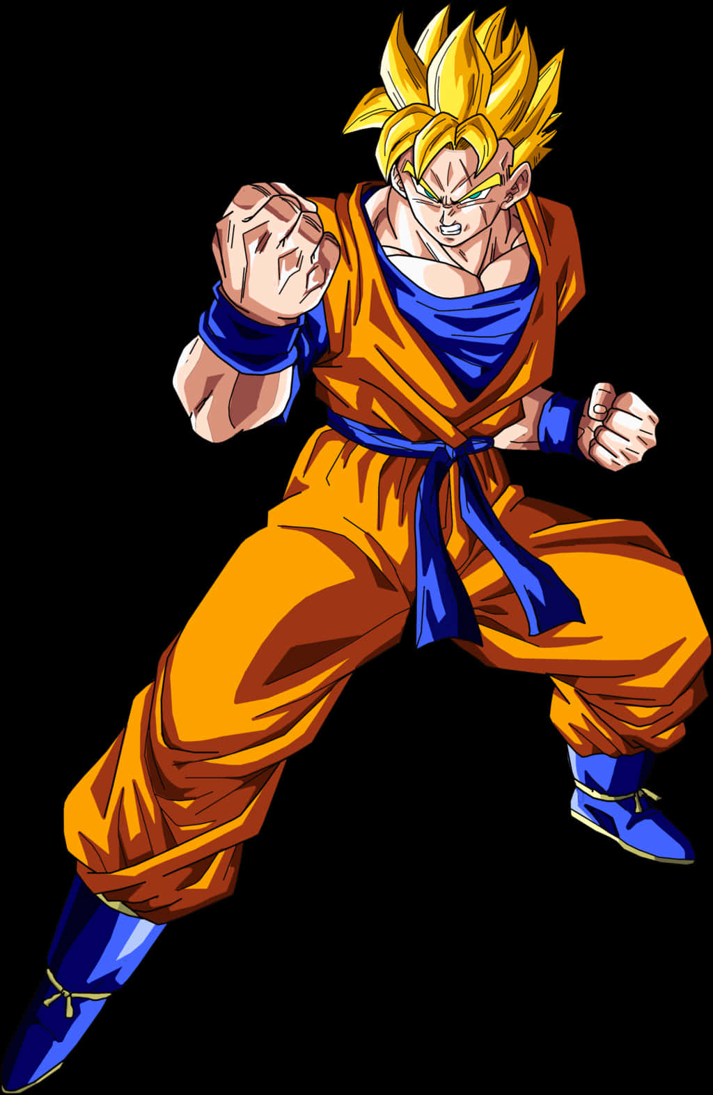 Download Super Saiyan Gohan Action Pose | Wallpapers.com