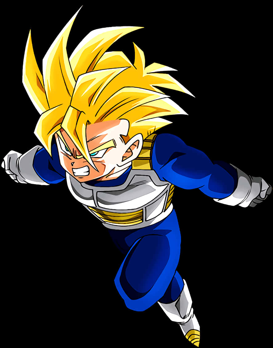 Download Super Saiyan Gohan Flying | Wallpapers.com