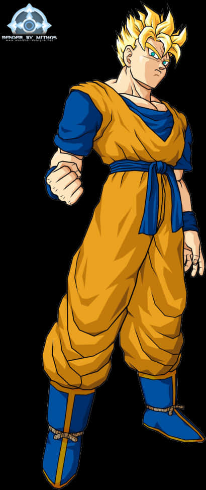 Super Saiyan Gohan Standing PNG