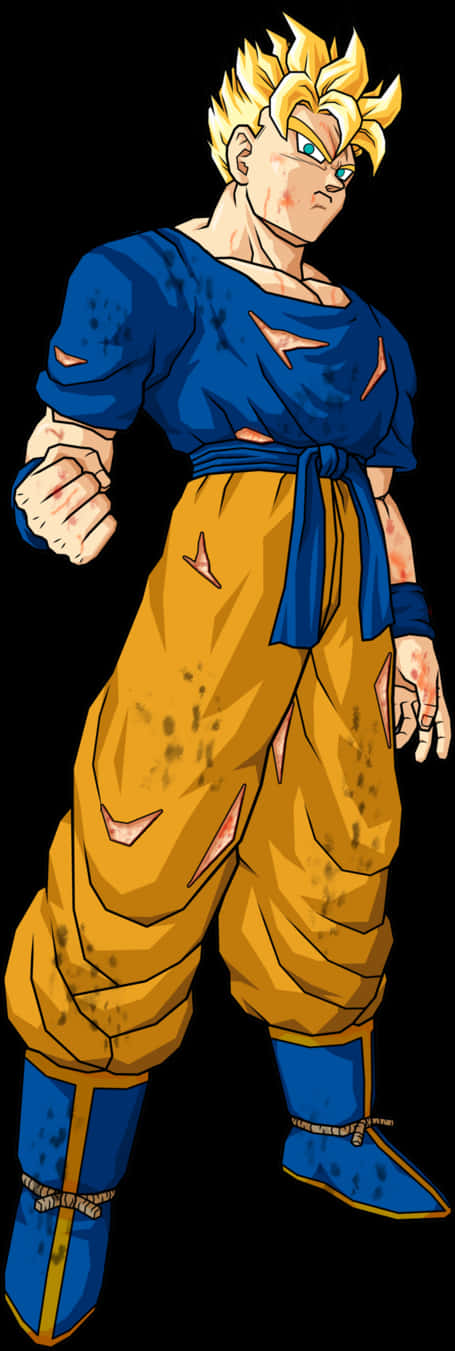 Super Saiyan Gohan Standing Pose PNG