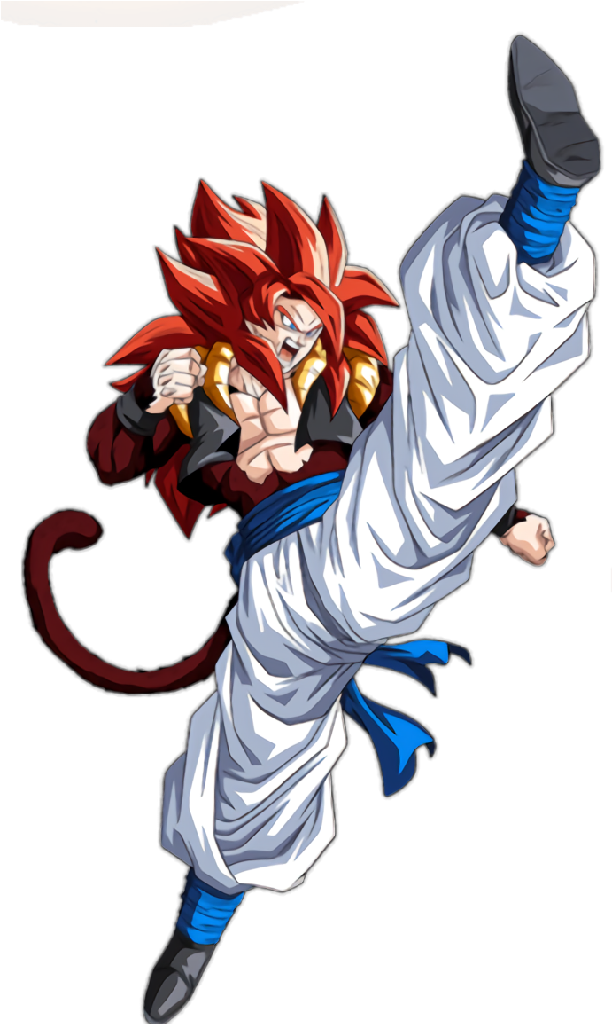 Super Saiyan Goku Action Pose PNG