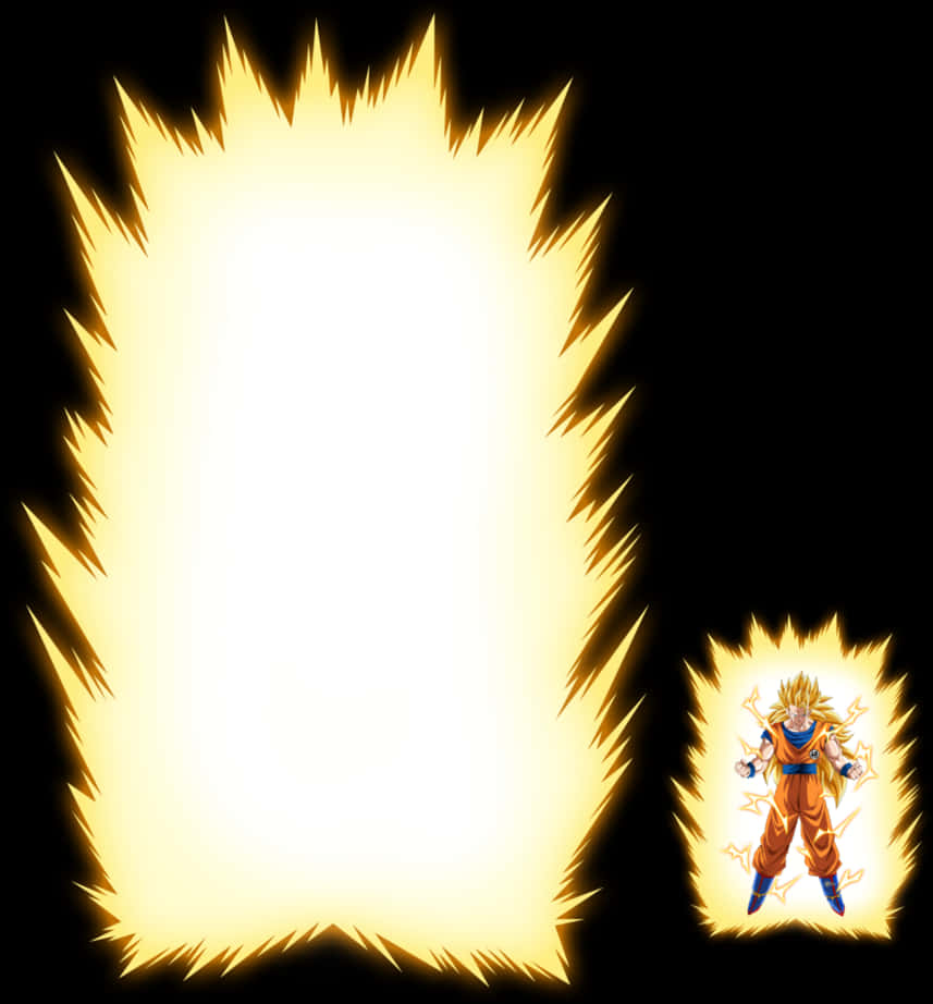 Download Super Saiyan Goku Energy Aura | Wallpapers.com