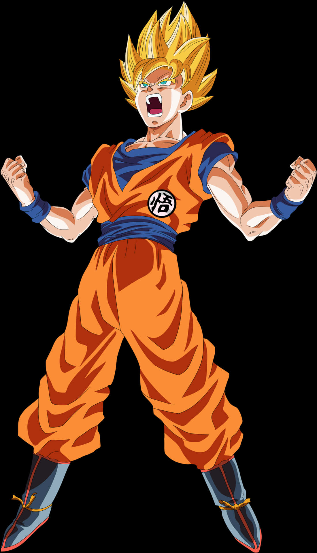 Super Saiyan Goku Power Up PNG