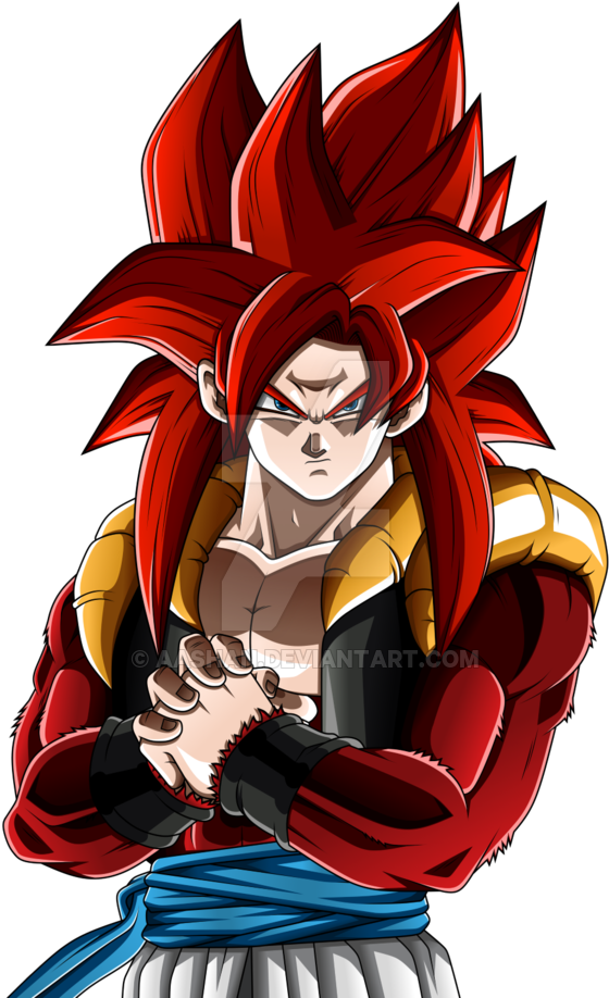 Super Saiyan Goku Red Hair PNG