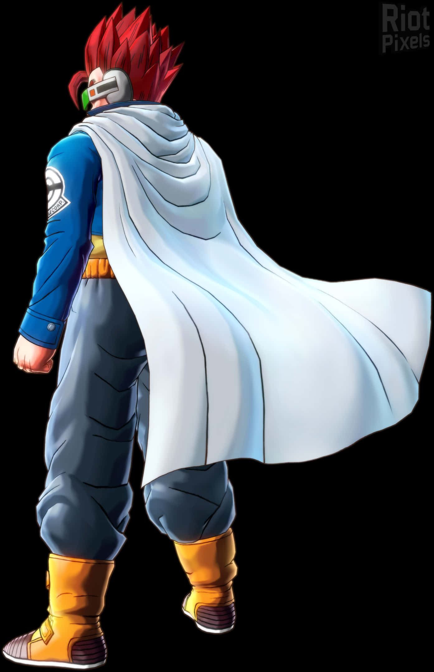 Super Saiyan Great Saiyaman Back View PNG