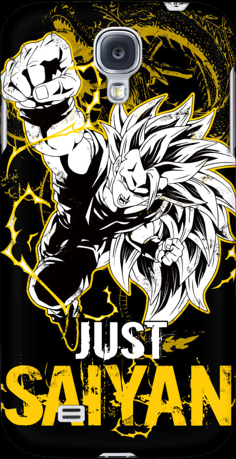 Super Saiyan Phone Case Artwork PNG