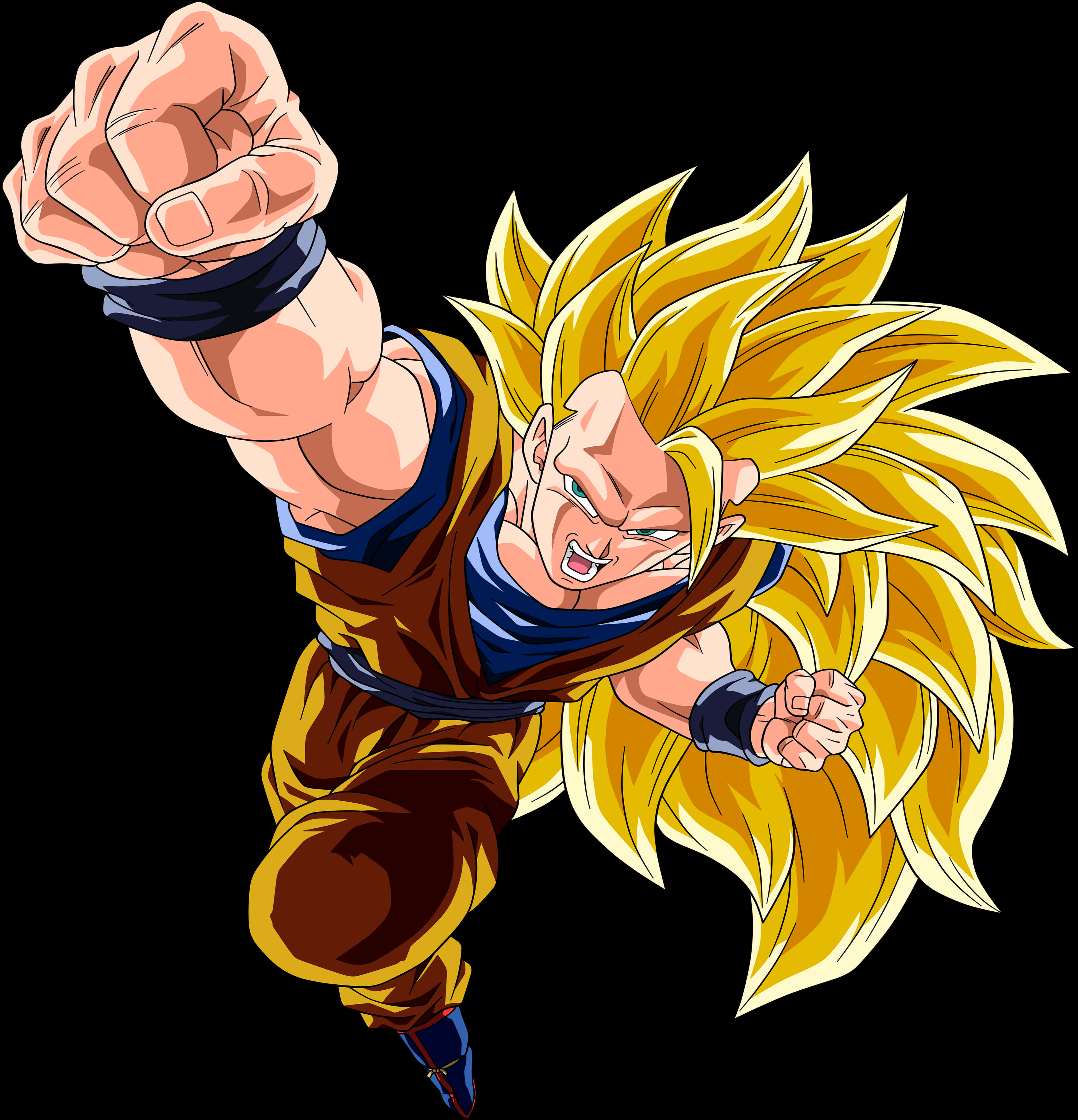 Download Super Saiyan Power Punch | Wallpapers.com